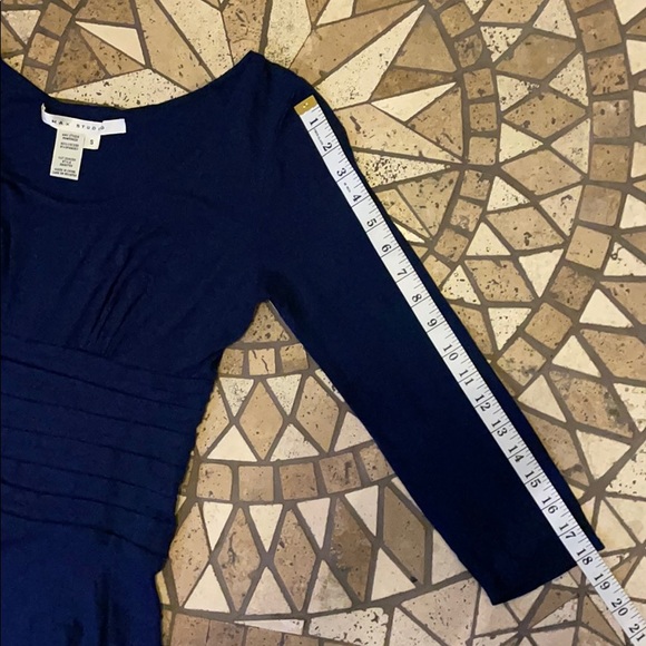 Max Studio Casual Tier Dress Blue S - Picture 8 of 11